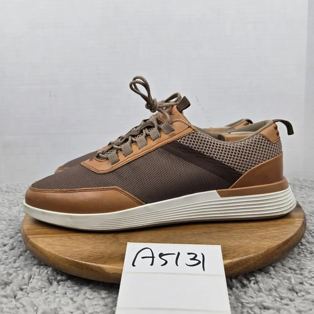 Wolf and Shepherd Mens 10 Crossover Victory Trainer Khaki Honey Brown Sneaker